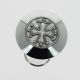 silver plated Cathar cross or cross of the knight templars