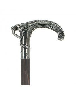 Solid pewter snake handle silver plated
