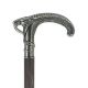 Sword - solid pewter snake handle silver plated on carbon shaft macassar veneer