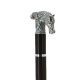 Sword - solid pewter horse silver plated handle on black stamina wood shaft