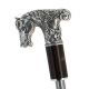 Sword - solid pewter horse silver plated handle on black stamina wood shaft