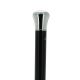 Blowpipe stick - silver plated knob on a black stamina wood
