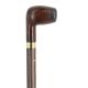 Briarwood smoking pipe - on a black stamina wood shaft