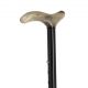 Blond horn derby handle, folding cane