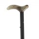 Blond horn derby handle, folding cane