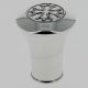 Sword - silver plated knob inlaid with Cathar cross or cross of the knight templars on carbon shaft macassar veneer