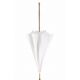 White linen Sun umbrella, waterproofed, internal lining satin. Unscrewable knob