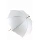 White linen Sun umbrella, waterproofed, internal lining satin. Unscrewable knob