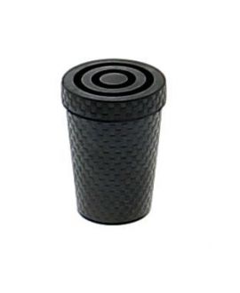 Black rubber tips for metallic cane