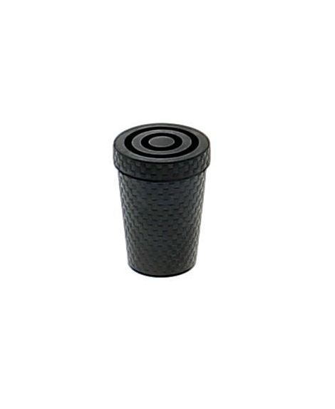 Black rubber tips for metallic cane