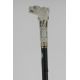 Cane with a handle shaped as a gargoyle made in ivory, signed HUGO
