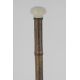 Aquarellist’s cane called “Cézanne cane” , ivory knob and bamboo shaft.