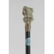 Ivory handle cane, young lady  with  wide-brimmed hat.