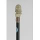 Ivory handle cane, young lady  with  wide-brimmed hat.