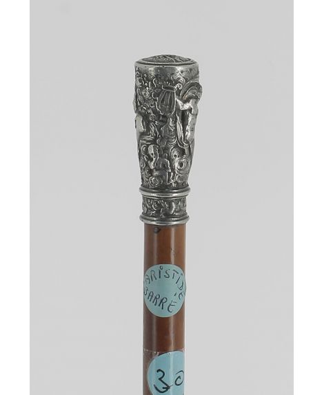 Silver Handle with signature  (A BARRE)