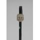 Ivory janus crooked handle with a satyre on one side and a skull on the opposite side, Ebony