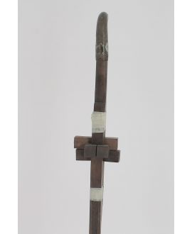 Wooden cross puzzle cane
