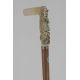 Square ivory handle with romantic scenery