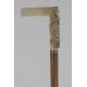 Square ivory handle with romantic scenery