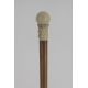 Ivory ball knob with angels, mallacca shaft