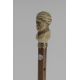 Ivory Arabic head handle. Signature : G.Dumont