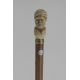 Ivory Arabic head handle. Signature : G.Dumont