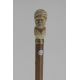 Ivory Arabic head handle. Signature : G.Dumont