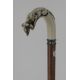 Ivory crooked handle shape of a fox signed BUISSON
