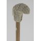 Big ivory handle of the head of an Indian (Sitting Bull) France 19th century