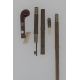 Light cane containing candle, matches and a key