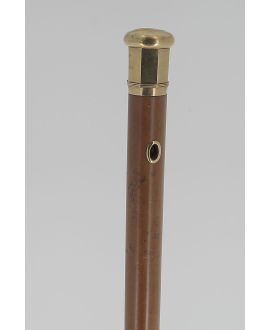 Octogonal gold knob with malacca shaft