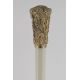 Ivory shaft with gold plated bronze knob engraved with Don Quichotte