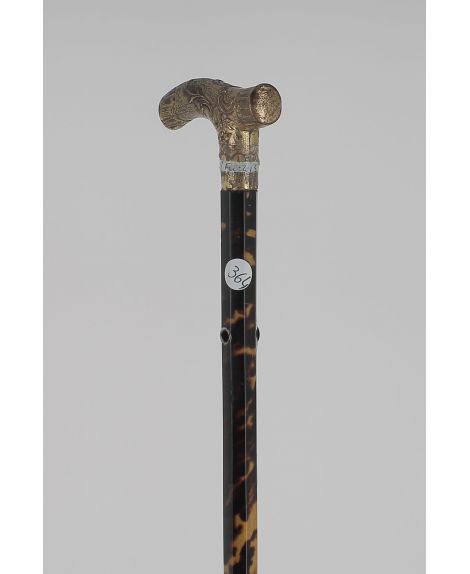 Tortoise shell octogonal shaft, golden opera type handle