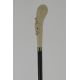 Ivory knob, macassar shaft