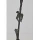 Canne africaine en bronze poignée triangle, 94 cm. 1950's