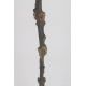 Erotic wooden cane (made of boxwood) with naked human couples and animals engraved on the shaft