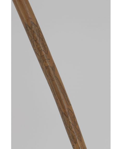 Rush shaft engraved with needle and ink, circa 1830