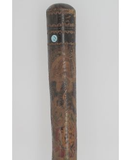 Large wooden cane with Mexico city legend engraved