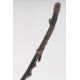 Tonkin Opera Cane, red lacquered, bearded sage face