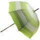 Natural linen Sun umbrella, waterproofed, green lace, internal lining satin. Unscrewable knob