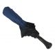 Folding umbrella for Lady, Blue with black lace, ebony knob