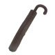 Folding umbrella for man, Brown cloth,  leather handle