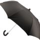 Parapluie pliant Homme, Marron, poignée cuir