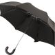 Parapluie pliant Homme, Marron, poignée cuir