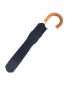 Folding umbrella for man, Navy cloth, crook malacca handle