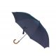 Folding umbrella for man, Navy cloth, crook malacca handle