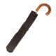 Folding umbrella for man, Brown cloth, crook malacca handle