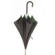 Parapluie motifs à pois, poignée cuir noir avec zip