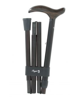 Folding cane, macassar handle