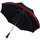 Black Folding umbrella for Lady, ebony knob, auto openening
